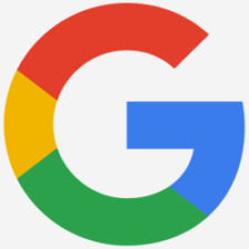 The image shows the Google logo: a capital letter "G" made up of red, yellow, green, and blue segments.